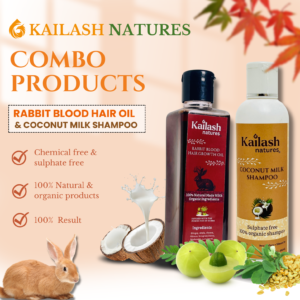 RABBIT BLOOD HAIR OIL (200ML) & COCONUT MILK SHAMPOO (200ML)